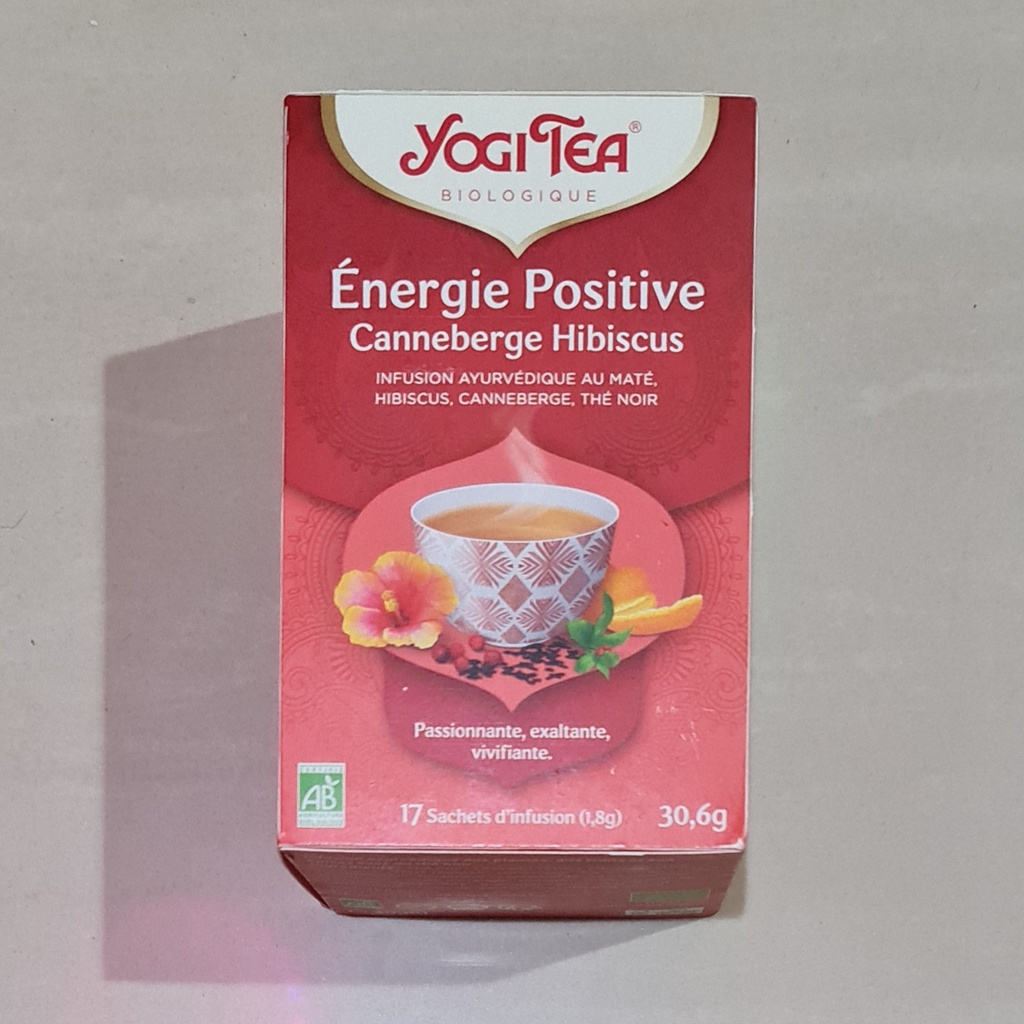 Yogi Tea Organic Positive Energy Cranberry Hibiscus 17 x 1.8 Gram