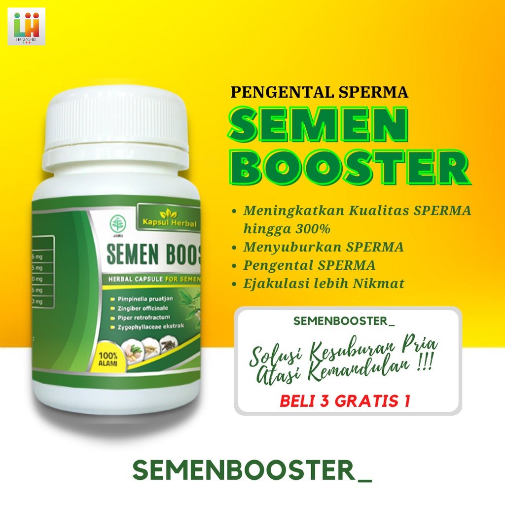 Semen Boster - Pengental Sperma Pria SEMEN BOSTER Pengental Penyubur Sperma Laki Laki OBAT PENGENTAL