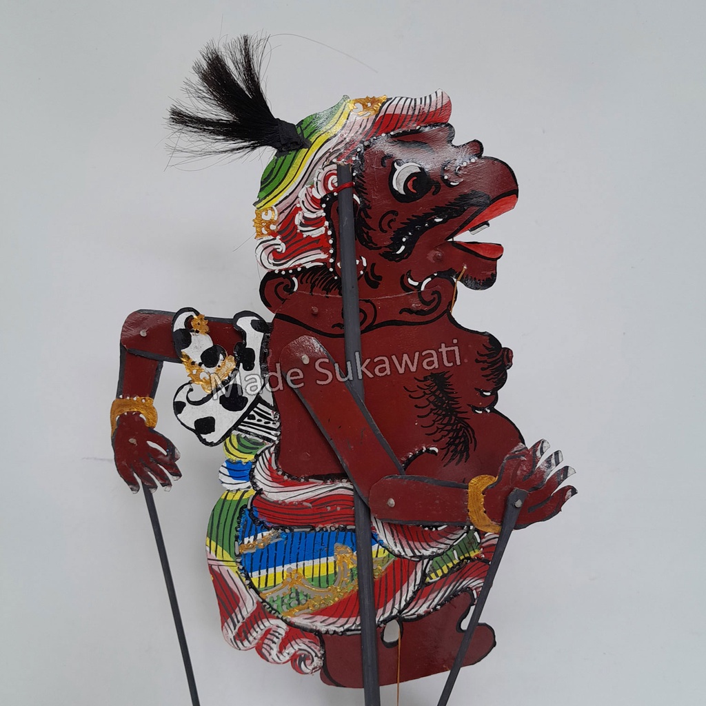 Kerajinan Wayang kulit bali tokoh Sangut Delem Malen Merdah