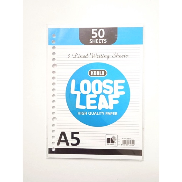 

Loose leaf Halus Kasar Koala A5 50