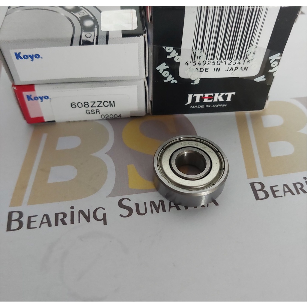 KOYO Bearing 608 ZZCM dengan penutup Bering Klaher Laher 608ZZ