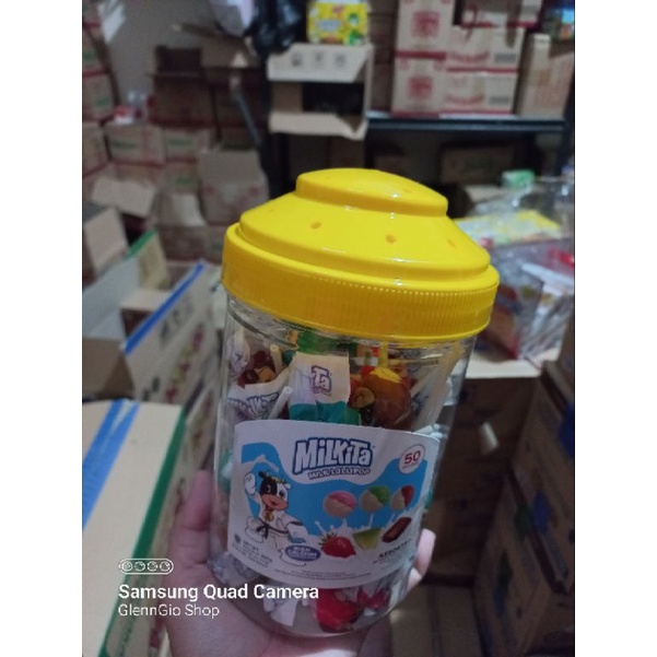 Permen Milkita Max Lolipop Toples isi 50 pcs