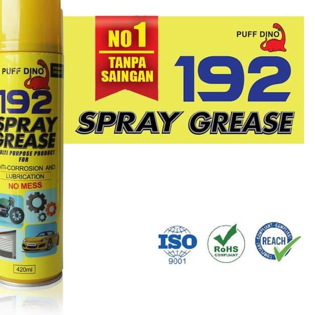 Terlaku. Puff Dino 192 Spray Grease Gemuk Pelumas Semprot Untuk Rantai Dll