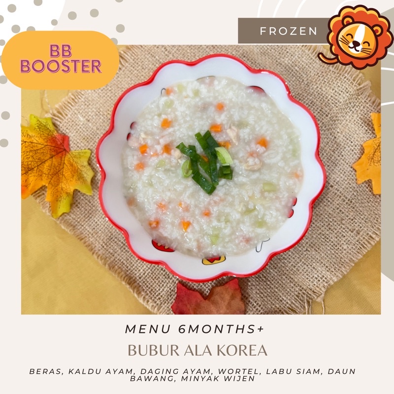 BUBUR ALA KOREA BUBUR MPASI 6 BULAN - 12 BULAN BUBUR BB BOOSTER BUBUR FROZEN