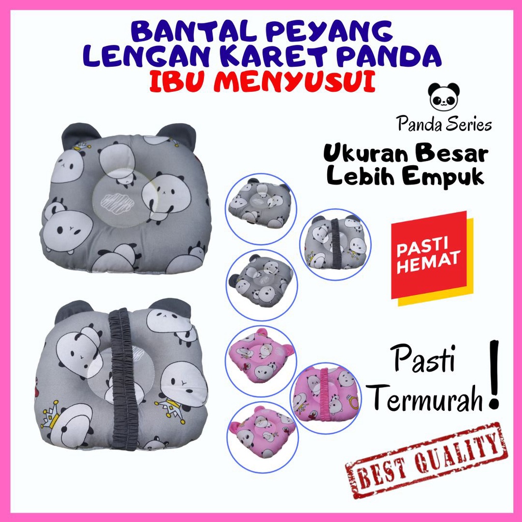 Bantal Lengan Peang Peyang ibu menyusui Bayi Nursing Arm Pillow Panda Series Dengan Karet Ukuran Lebih Besar Empuk Termurah