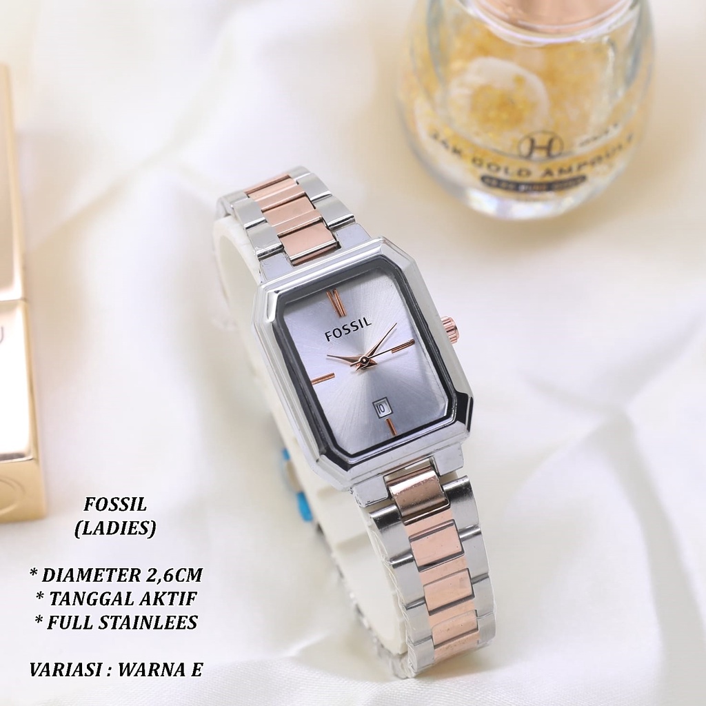 (BISA COD) JAM TANGAN WANITA FASHION LS-0120 FULL STAINLEES TANGGAL AKTIF