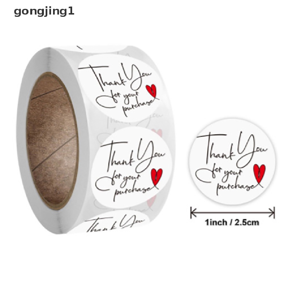 Ggg 500pcs Stiker Thank You Label Segel Untuk Amplop Paket Gift Scrapbooking ID