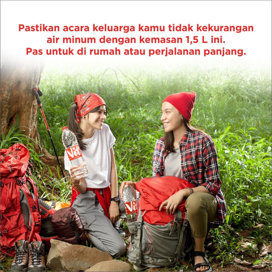 VIT Air Mineral 1500ml x 12 botol (1 box) - VIT Botol Besar Per Dus