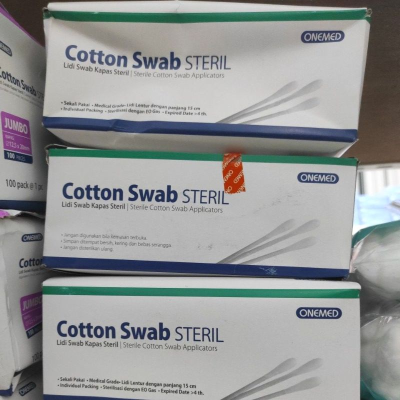 cotton swab steril ukuran s