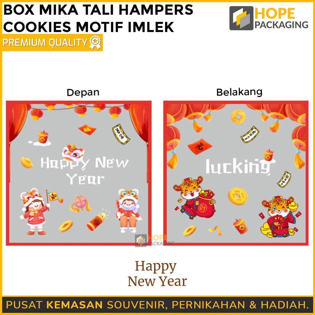 Box mika transparan hampers goodiebag / Box Mika Tali Hampers Cookies / box cookies hampers christmas mooncake