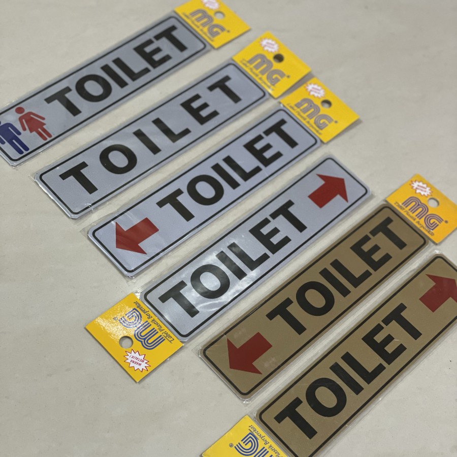 

Stiker PVC Signage Pintu Toilet Umum Kiri Kanan