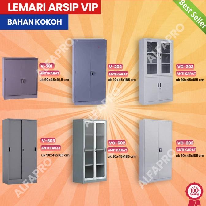 

LEMARI BESI KACA FILLING CABINET ALMARI KANTOR VIP
