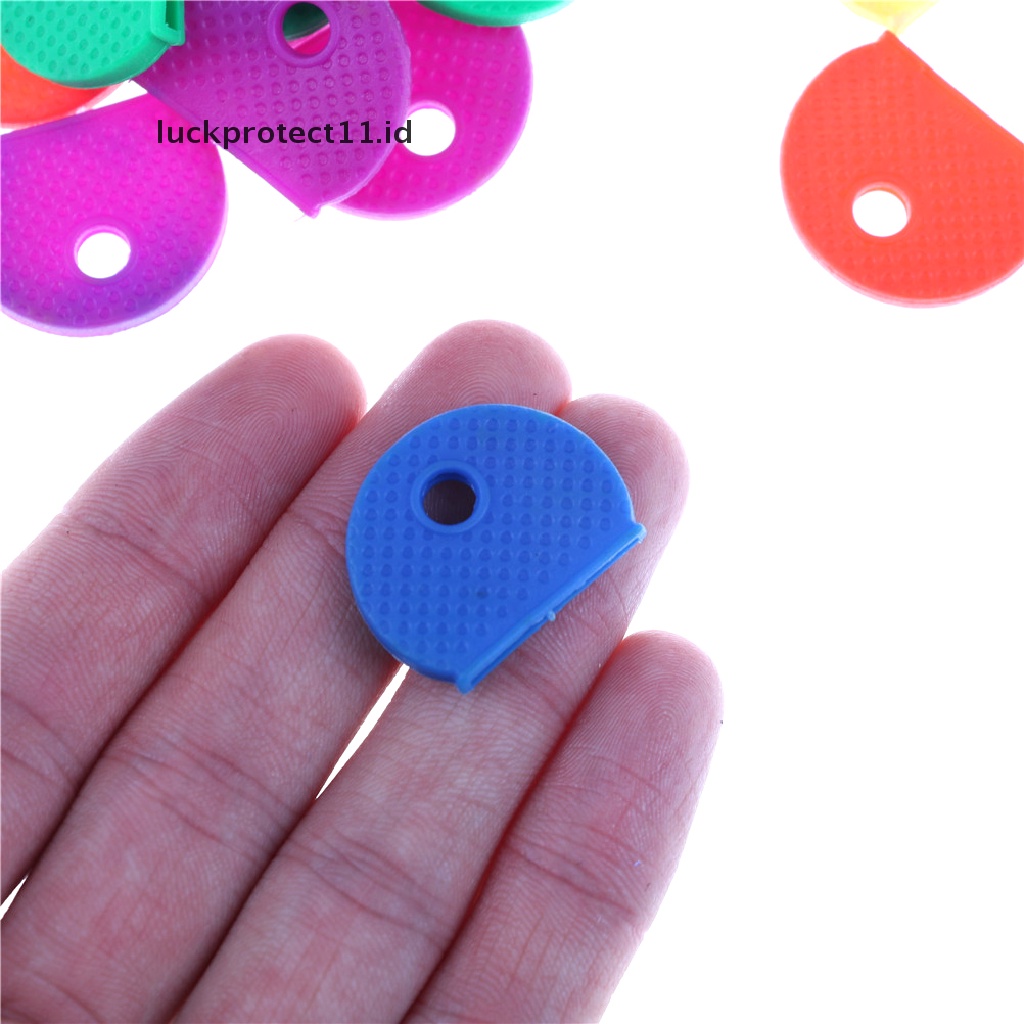 /Fashion Hot// Fashion// 10pcs/20pcs Warna Campur Soft Key Top Cover Caps Case Keyring ID Marker Tag.