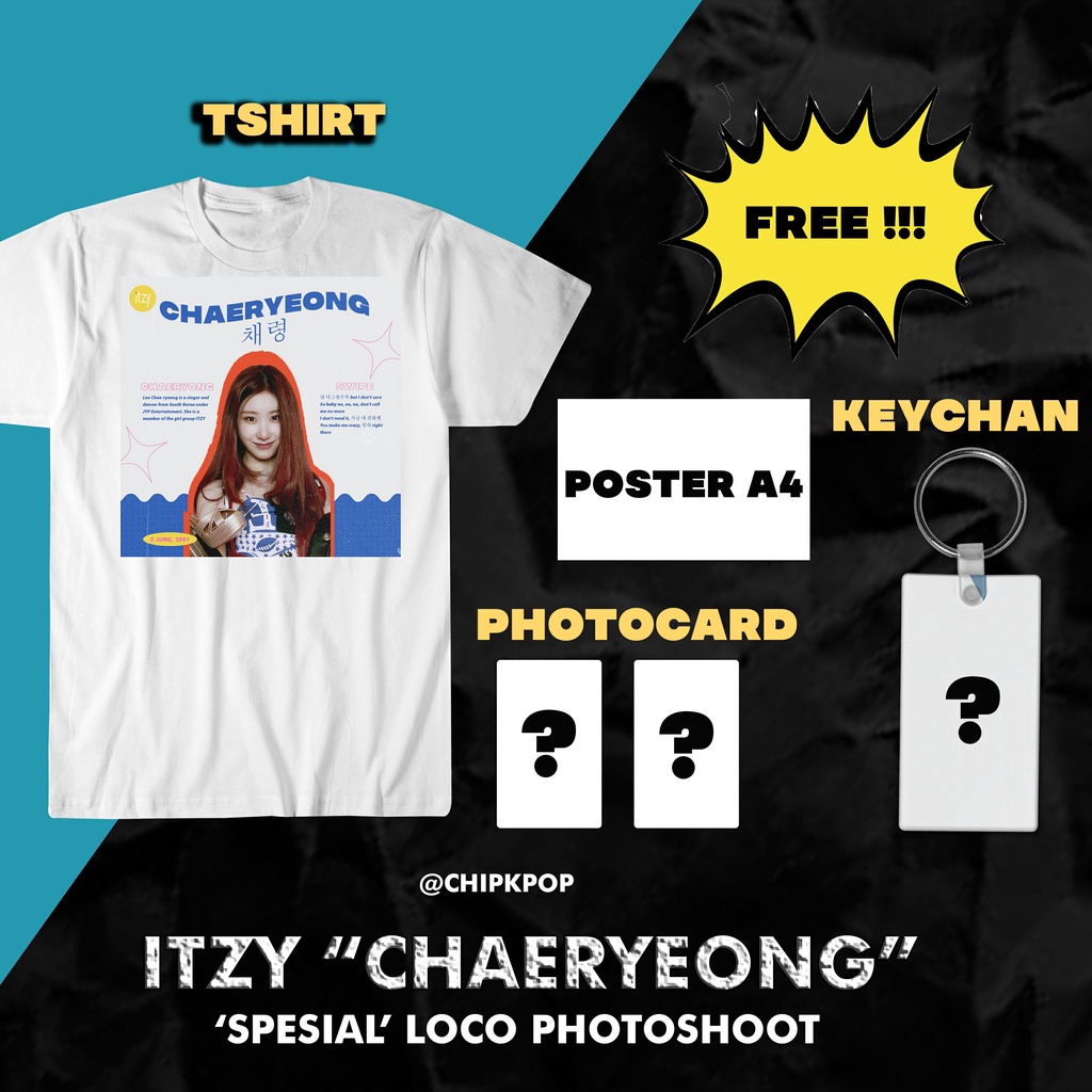 CHAERYEONG ITZY I KAOS ITZY I KAOS KPOP MURAH I PHOTOCARD CHAERYEONG ITZY I BAJU ITZY I ALBUM ITZY