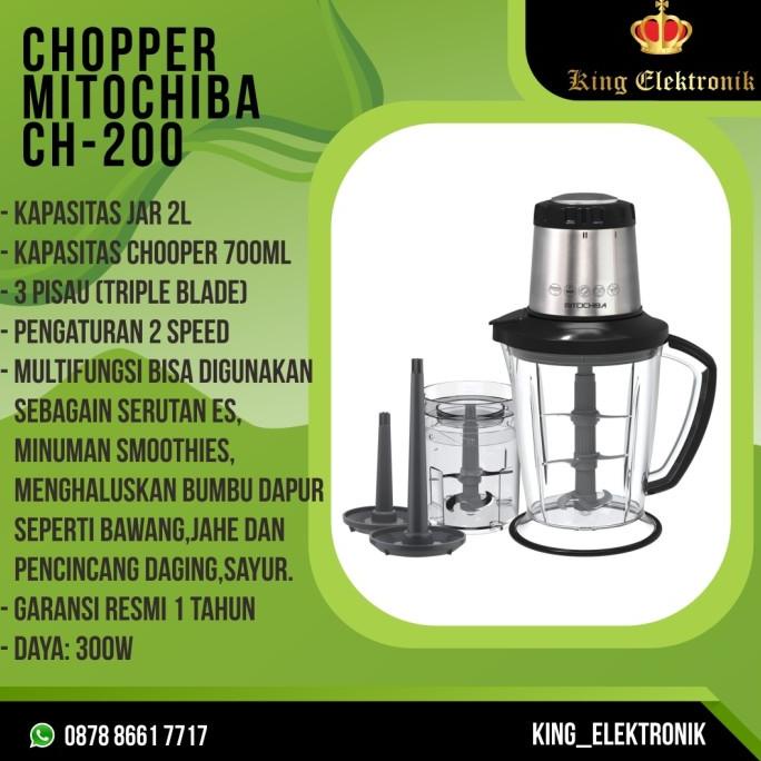 Mitochiba CH 200 Food Chopper Blender Bumbu & Daging / MITOCHIBA CH200