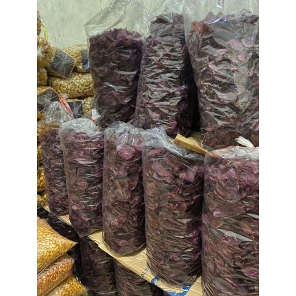 

KERIPIK UBI UNGGU LEZAK RENYAH 150 GRAM