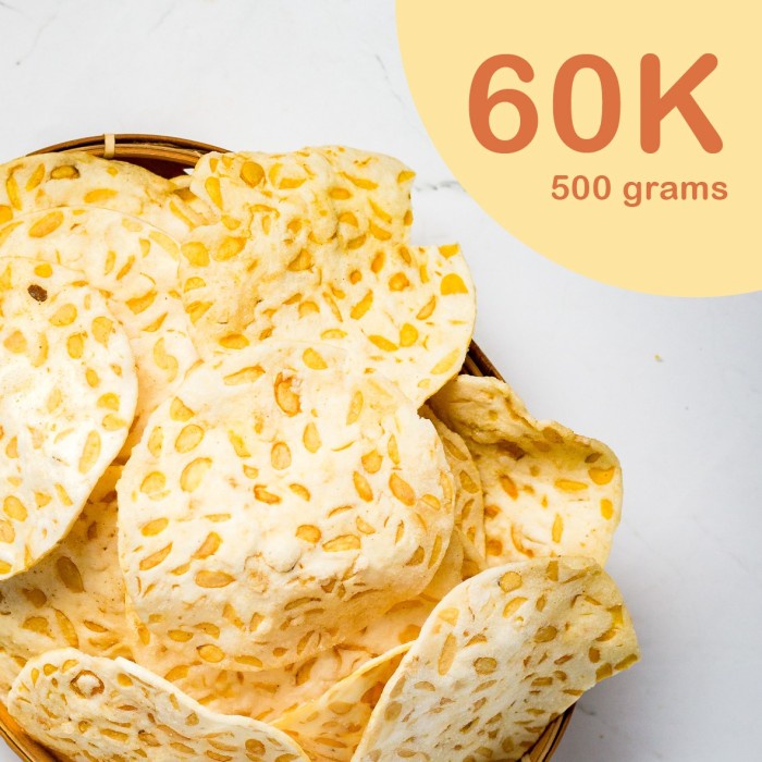 

[BISA COD] Keripik Tempeh Family Size 500 grams