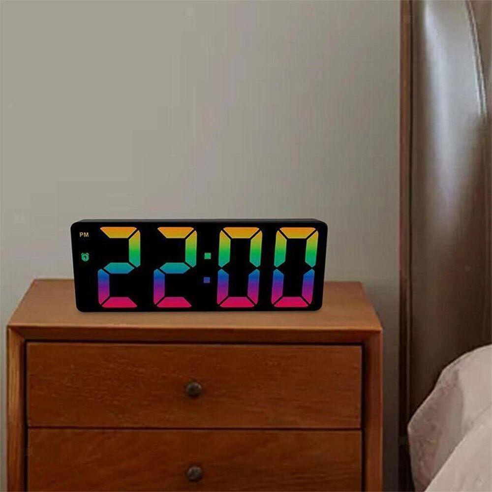 Solighter Jam Weker Digital Gantung Tanggal Samping Tempat Tidur LED Display