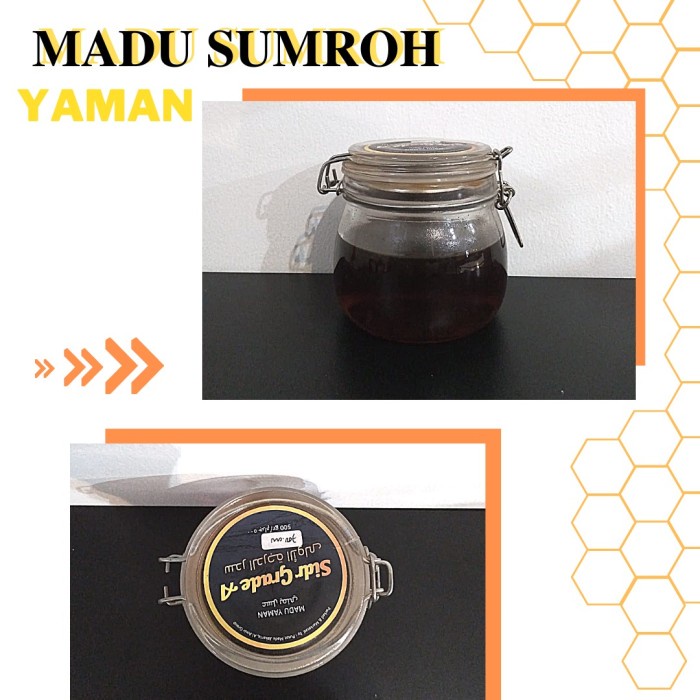 

Madu Sumroh Yaman Sidr Grade Asli 100 % murni Alami % 500 gram