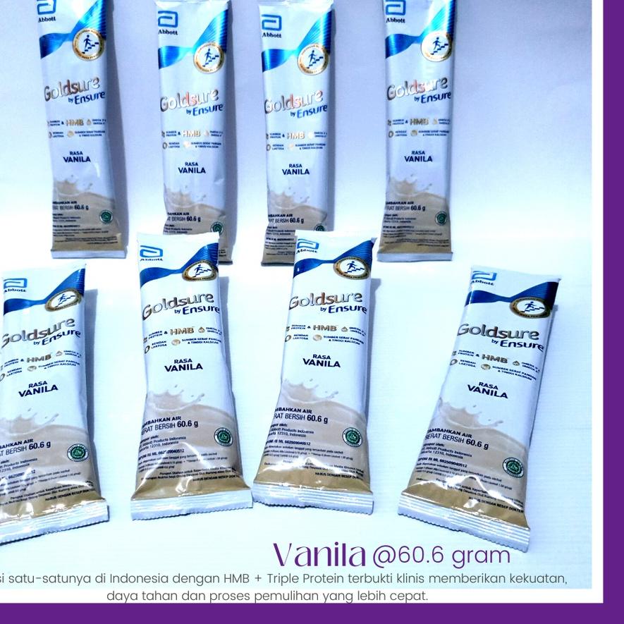 

Dapatkan Segera Goldsure BY Ensure SACHET 60.6 gr Susu Dewasa Vanilla Jaga Stamina dan Pemulihan -Globatica++