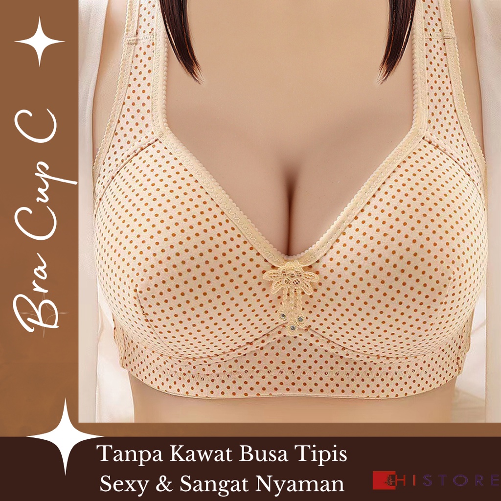 [HI] Bra BH Fashion Cup C Wanita Bra wanita Premium Busa Tipis Tanpa Kawat Sangat Nyaman 222