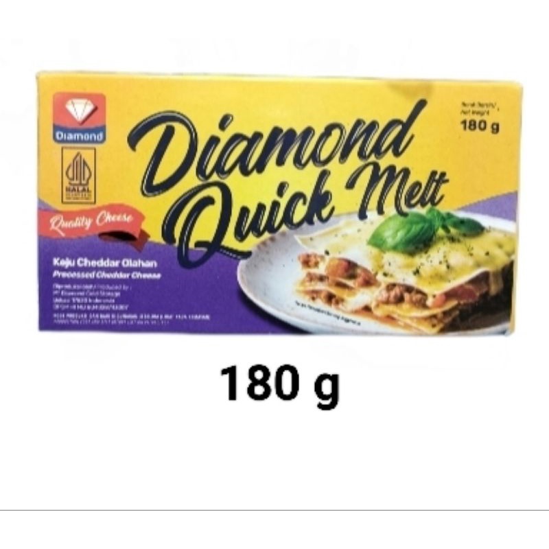 Diamond Quick Melt Cheese Keju Cheddar 180gr