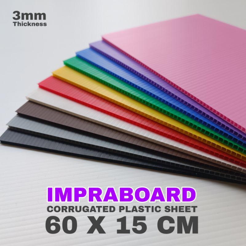 

infraboard impraboard 3mm 60 x 15 cm art board pp board 60x15 cm