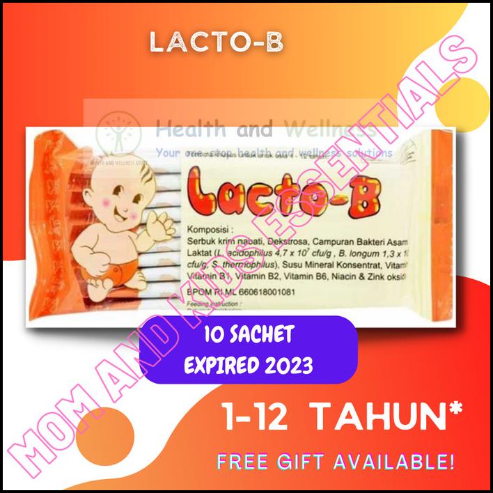 Jual Lacto B Lactob 10 Sachet Pencernaan Bayi Probiotik Prebiotik Lacto ...