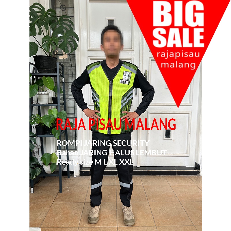 ROMPI JARING HITAM Rompi Security/Satpam Terbaru | Rompi Satpam Terbaru | Rompi Security Tebal | Double Mesh | Bisa COD SECURITY