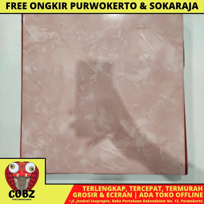 40 CM X 40 CM / ARWANA 7711 KERAMIK LANTAI 40 CM X 40 CM PINK