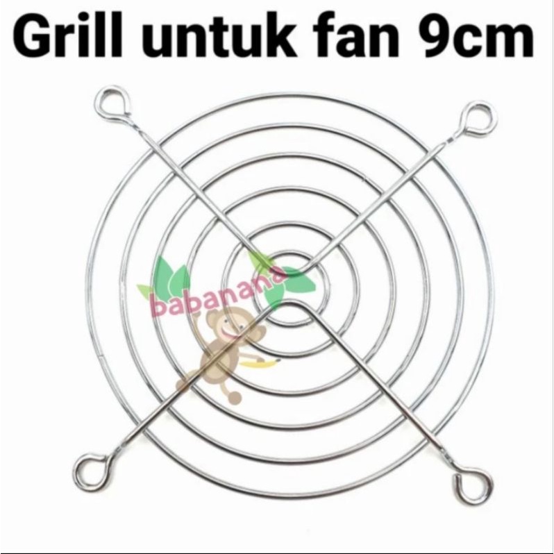 Fan Grill 9cm 90mm filter pc computer case psu cpu komputer besi