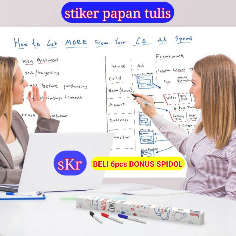WHITE BOARD/WHITEBOAR STICKER/WALLPAPER PAPAN TULIS/STICKER PAPAN TULIS