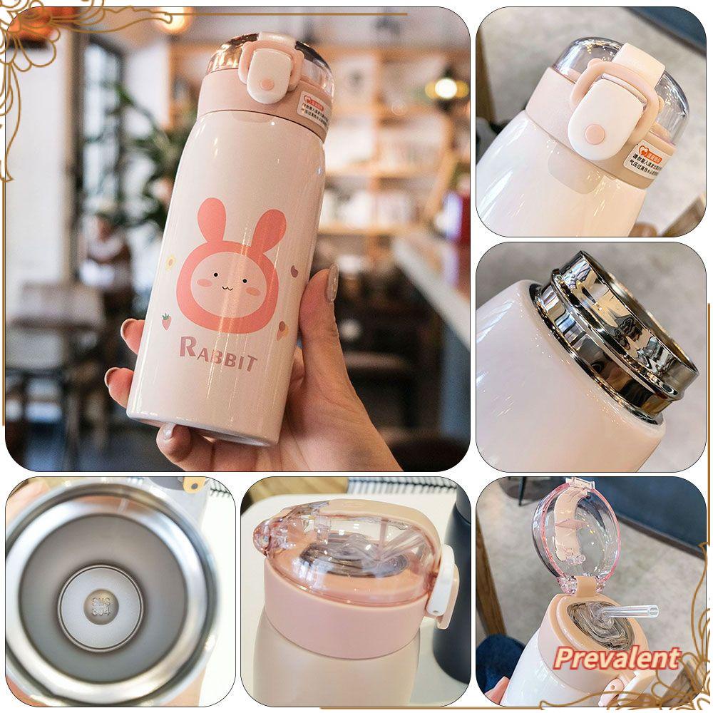 Preva 500ml Vacuum Cup Portable Kartun Mug Kopi Anti Bocor