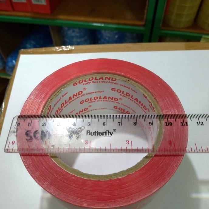 

(GOJEK GRAB) LAKBAN FRAGILE MERAH 100 METER X 48 MM