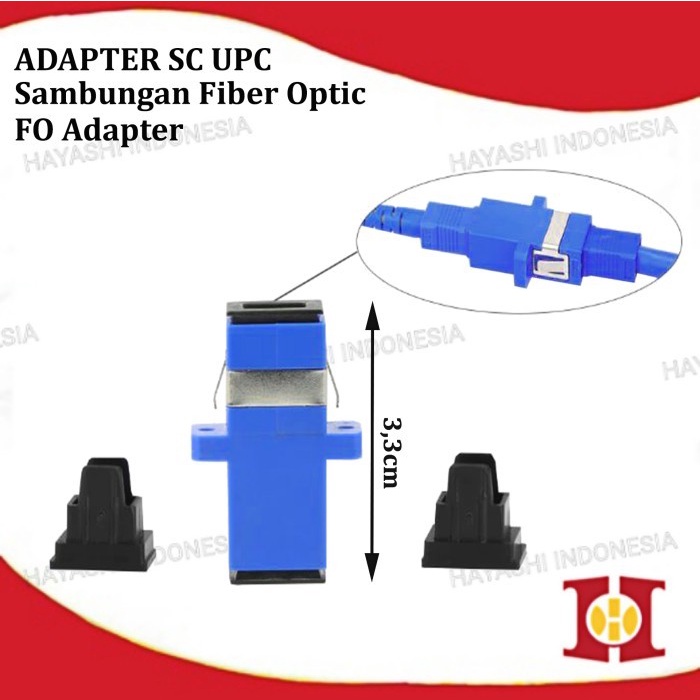 Adapter SC UPC APC Barel Adaptor Fiber Optic Optik Sensor Connector FO-10pcs