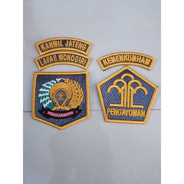 ATRIBUT LOGO KEMENKUMHAM PDH TERBARU