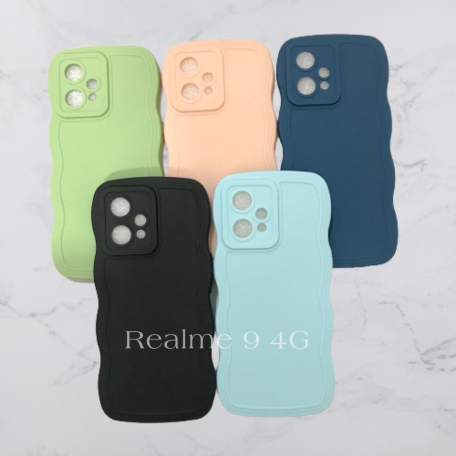 CASE REALME 9 4G - SOFTCASE  SILIKON GELOMBANG WAVY PRO CAMERA - GA