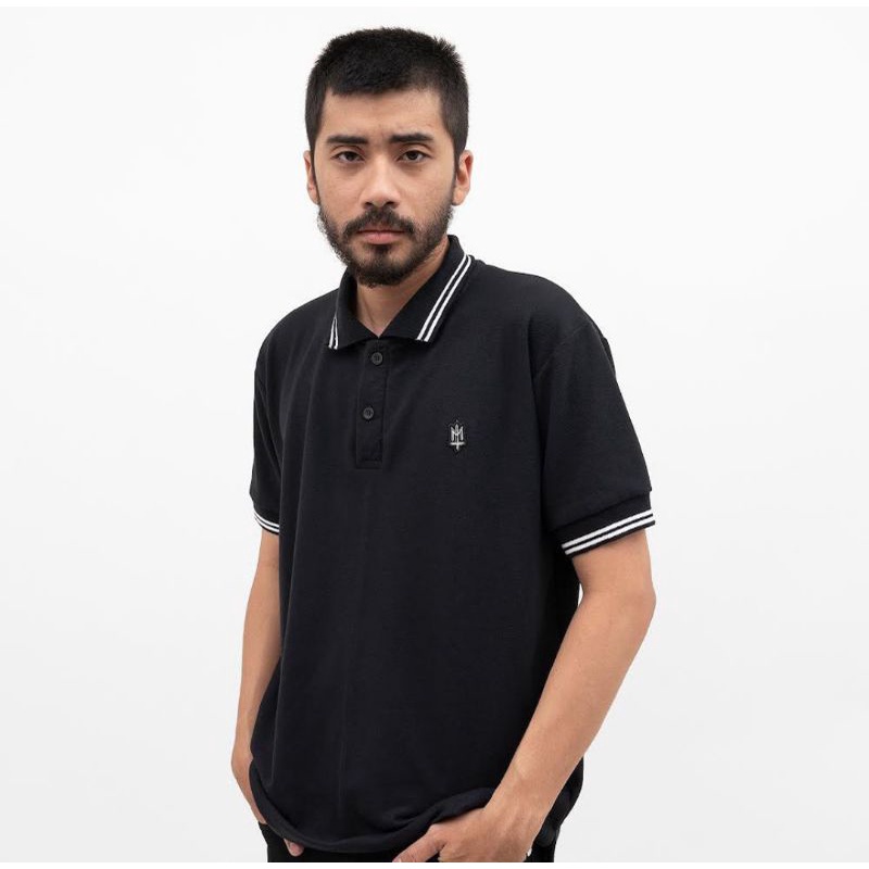 Maternal disaster Polo-Shirt White black