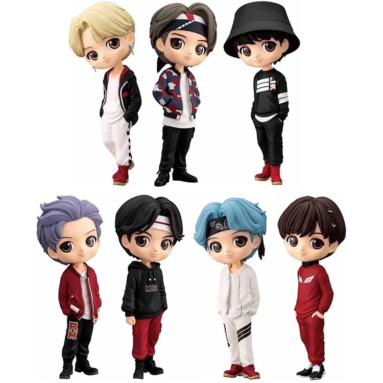 15cm KPOP BTS Doll Action Figure Model Mainan Dekorasi Meja ARMY Hadiah V / JK / JIN / SUGA / JIMIN