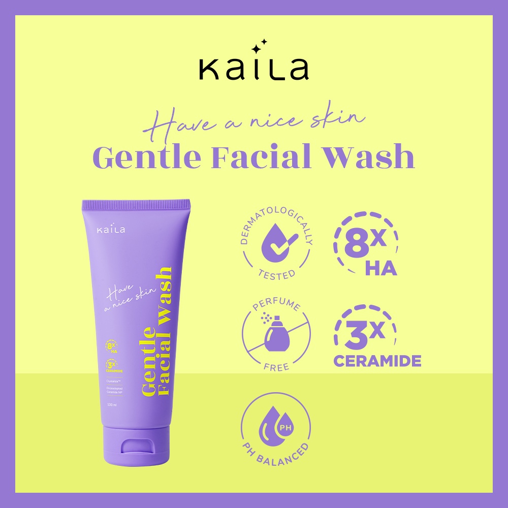 KAILA GENTLE FACIAL WASH  HAVE A NICE SKIN 100ML