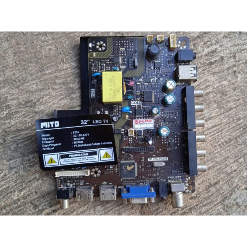 mainboard mb mito 32 inch mobo mesin tv mito model 3255