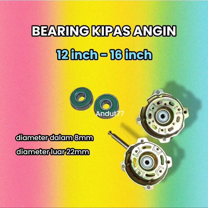 Bearing untuk MODIFIKASI dinamo mesin kipas angin - 608