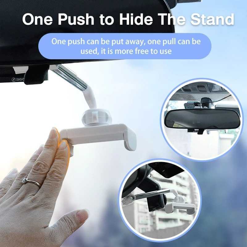 SYRINX Car Holder Smartphone Spion Mobil Rearview Bracket - OU31 ( Mughnii )