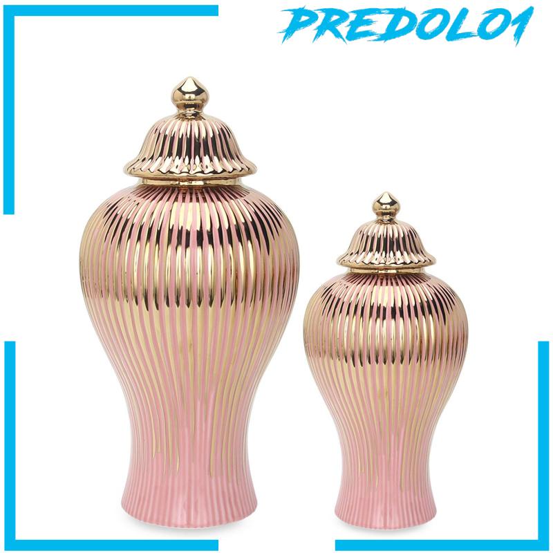 [Predolo1] Toples Jahe Porcelain Mewah Ringan Vas Bunga Keramik Rangkaian Bunga