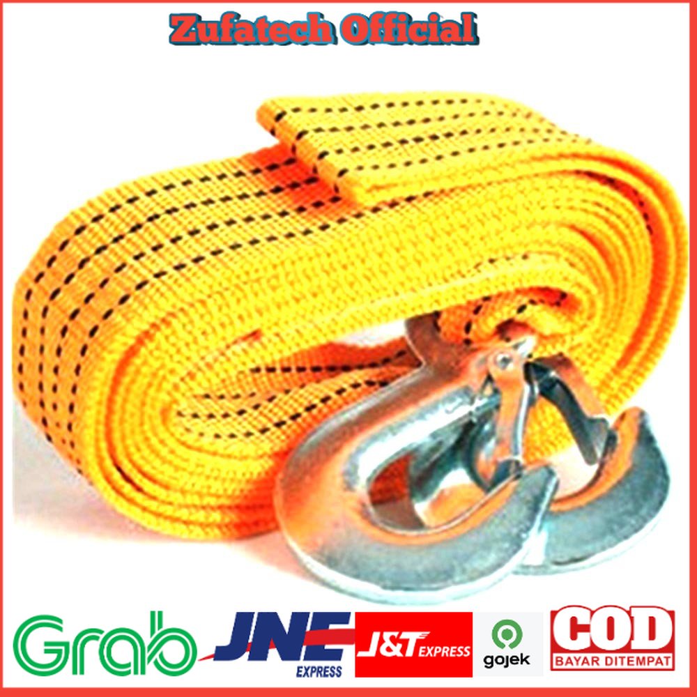 JEELY Tali Derek Mobil Emergency Tow Rope - 3M - Yellow