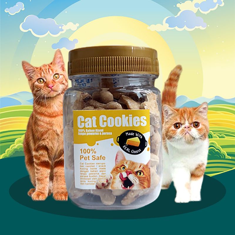 CAT COOKIES - Snack Kucing Camilan Kucing Makanan Kucing Biskuit Kucing Cookies Kucing