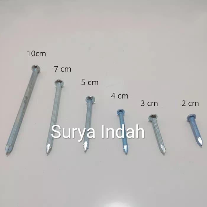 Paku Beton 7Cm "Merabu" Per Dus Paku Beton Putih Galvanish Best Seller