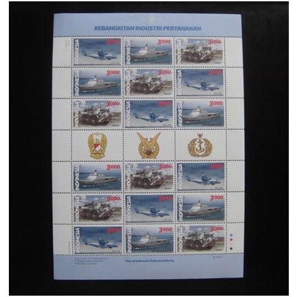 

✨NEW✨ - PERANGKO KEBAANGKITAN INDUSTRI PERTAHANAN FULL SHEET 2014 .