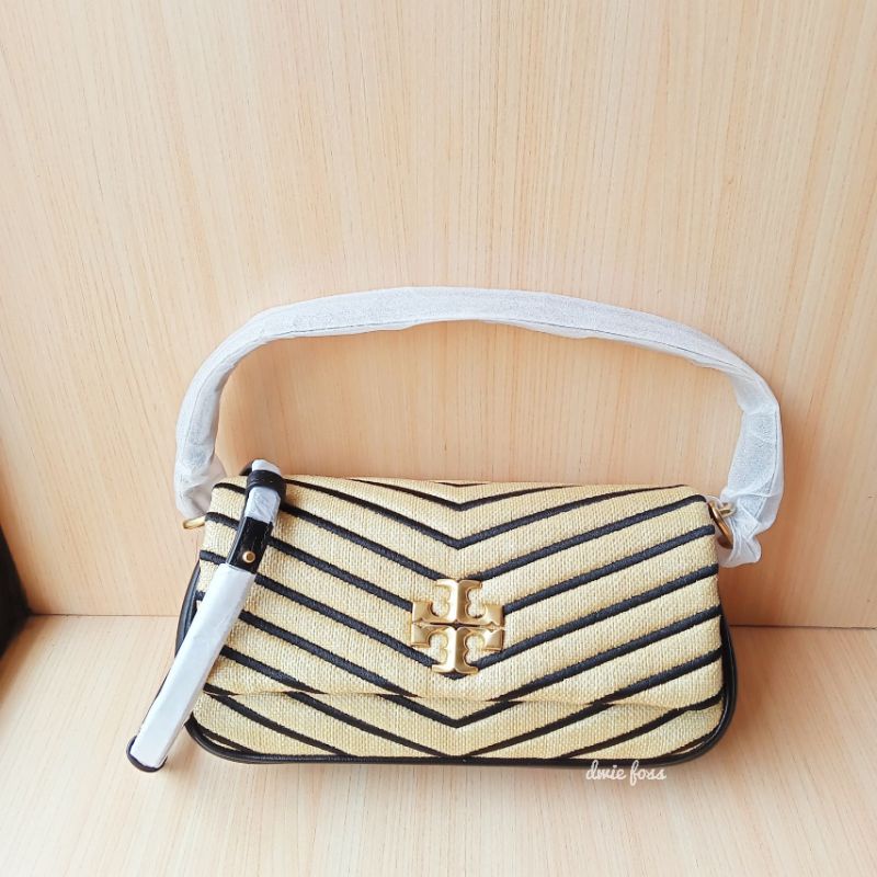 Tas TB Kira Chevron Small Flap Shoulderbag Natural Black Original