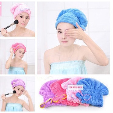 T&amp;Y Towel Dry Hair Dewasa Handuk Kepala Rambut Pita Kepala Topi Mandi Handuk Pita Rambut Keramas Cepat Kering